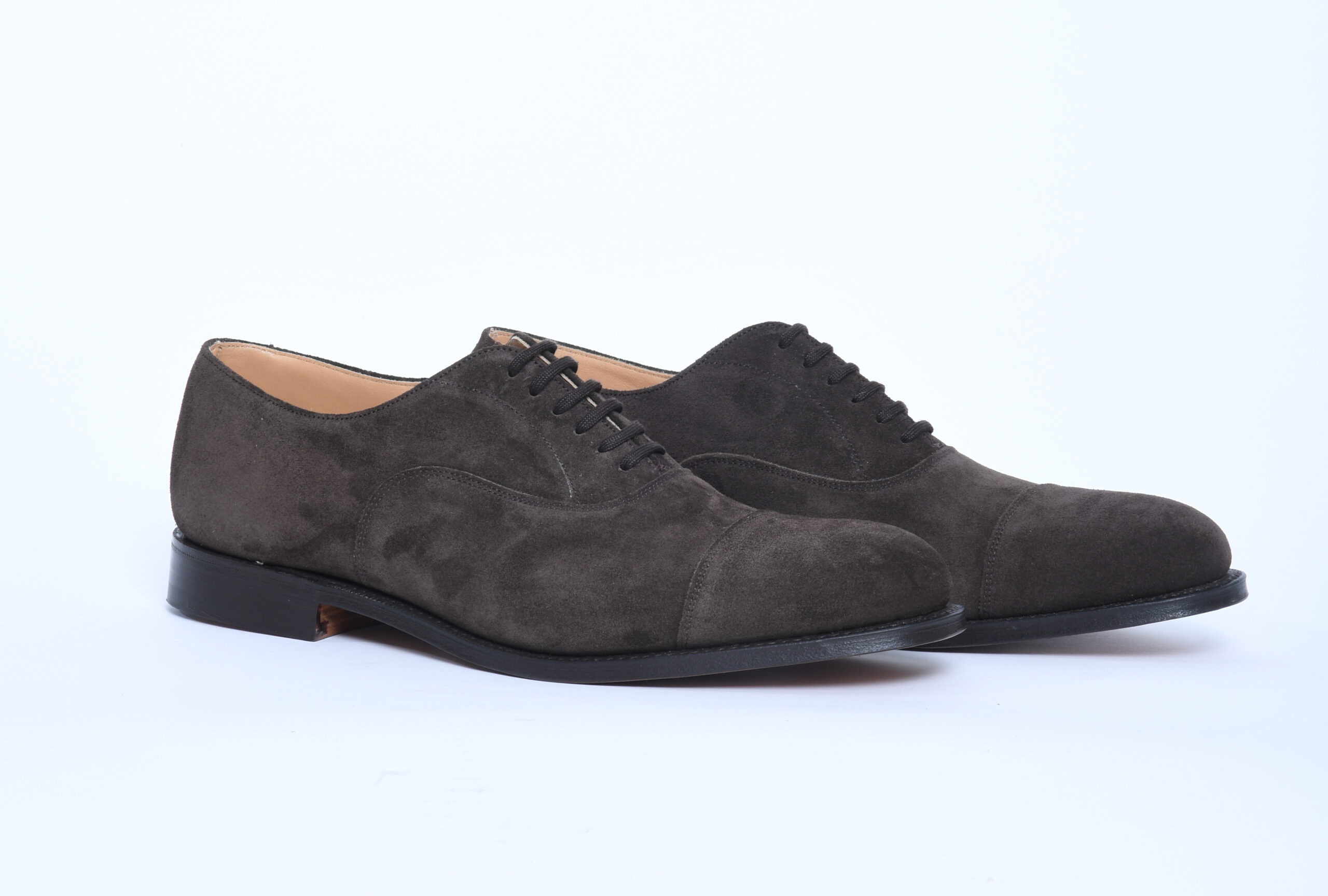 brown suede men's oxford shoes