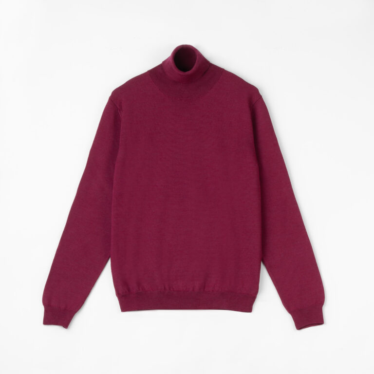 High Collar Sweater in Virgin Wool