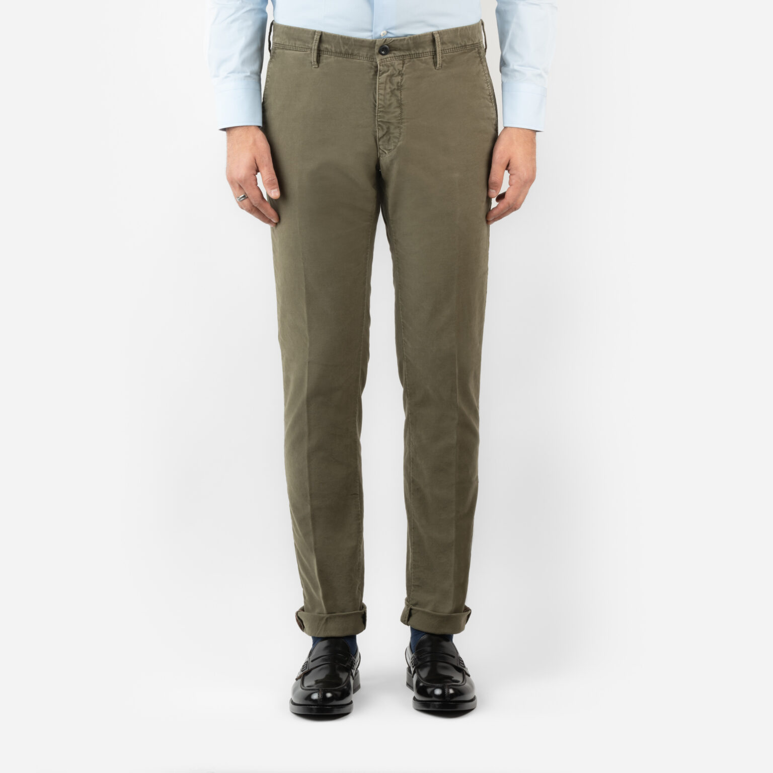 Pantalone Incotex Slack's in cotone, slim fit.