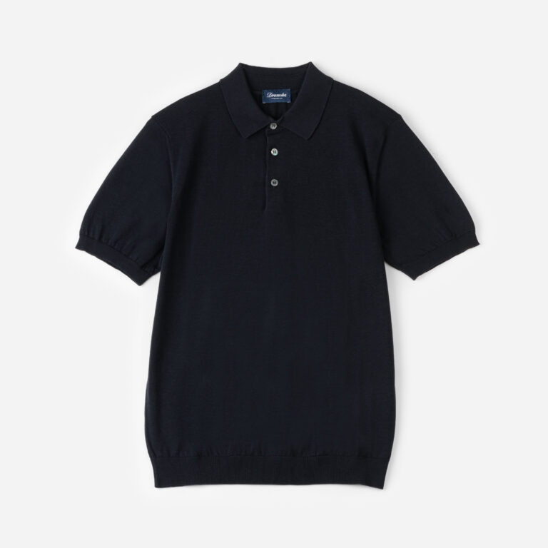 Cotton short-sleeved polo shirt