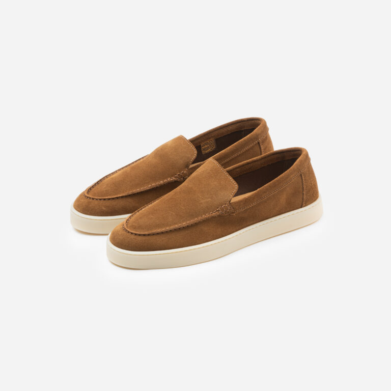 Suede leather loafer