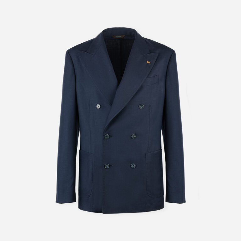 Double breasted cashmere jacket