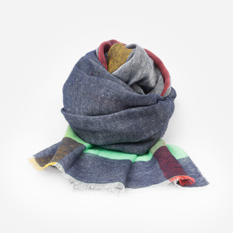 Nigel linen and cashmere scarf