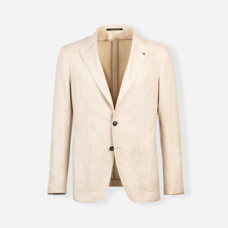 Single breasted silk jacket